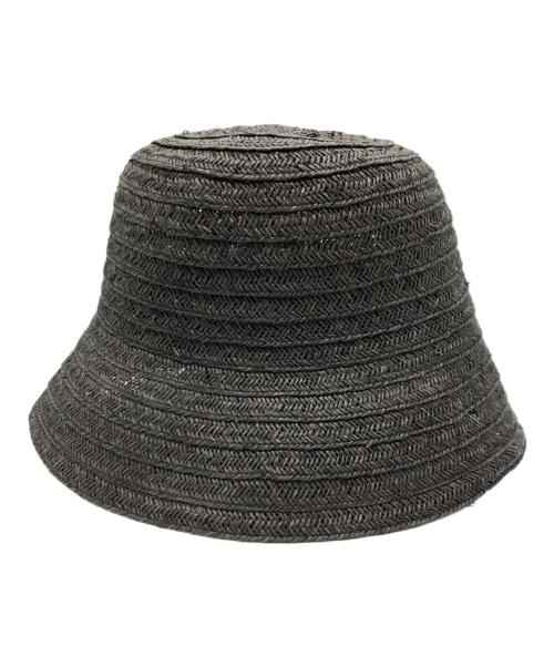 La Maison de Lyllis（ラメゾンドリリス）La Maison de Lyllis (ラメゾンドリリス) ラフィアハット ブラックの古着・服飾アイテム