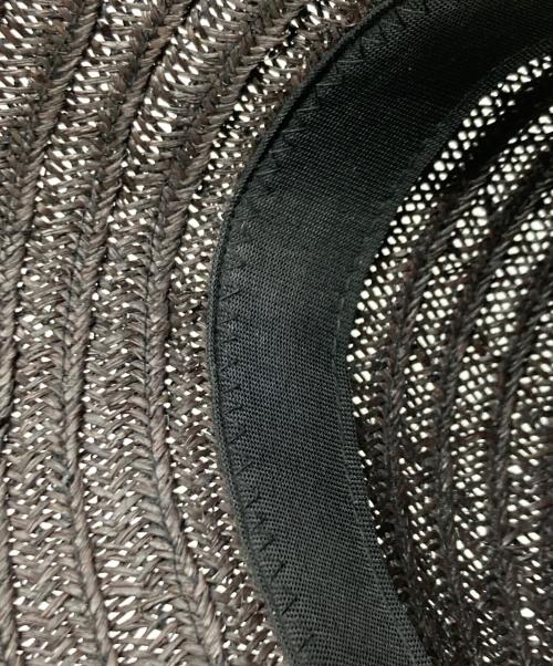 La Maison de Lyllis（ラメゾンドリリス）La Maison de Lyllis (ラメゾンドリリス) ラフィアハット ブラックの古着・服飾アイテム