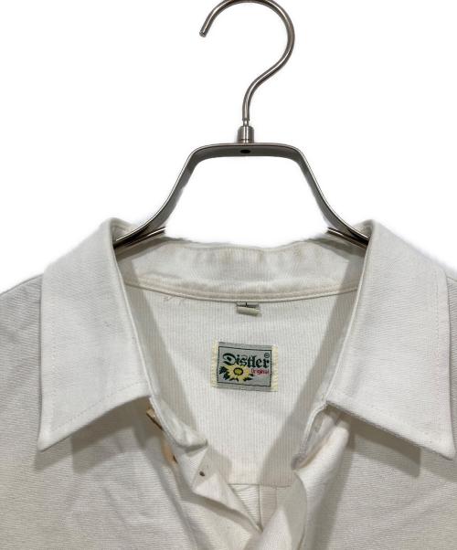 Disher（ディッシャー）Disher (ディッシャー) 半袖チロリアンシャツ ホワイト サイズ:Lの古着・服飾アイテム