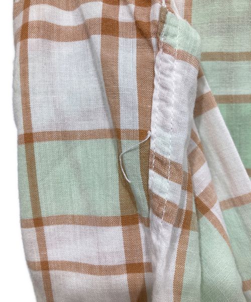 Island in the Sun（アイランド イン ザ サン）Island in the Sun (アイランド イン ザ サン) ヴィンテージボタンダウンチェックシャツ グリーン×ホワイト サイズ:Mの古着・服飾アイテム