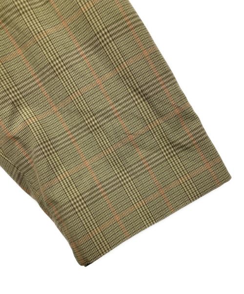 TOWN CRAFT（タウンクラフト）TOWN CRAFT (タウンクラフト) ヴィンテージチェックステンカラーコート グリーン サイズ:40 LONGの古着・服飾アイテム