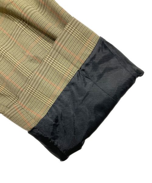 TOWN CRAFT（タウンクラフト）TOWN CRAFT (タウンクラフト) ヴィンテージチェックステンカラーコート グリーン サイズ:40 LONGの古着・服飾アイテム