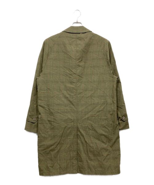 TOWN CRAFT（タウンクラフト）TOWN CRAFT (タウンクラフト) ヴィンテージチェックステンカラーコート グリーン サイズ:40 LONGの古着・服飾アイテム