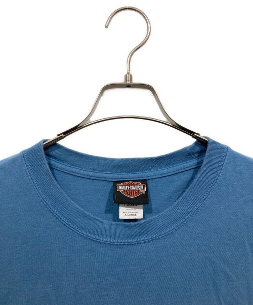 HARLEY-DAVIDSON（ハーレーダビッドソン）HARLEY-DAVIDSON (ハーレーダビッドソン) プリントTシャツ ブルー サイズ:XLの古着・服飾アイテム