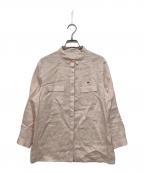 LACOSTEラコステ）の古着「リネンシャツ」｜ピンク