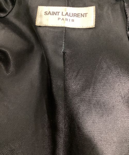 Saint Laurent Paris（サンローランパリ）Saint Laurent Paris (サンローランパリ) スタッズレザーブルゾン ブラック サイズ:SIZE 50の古着・服飾アイテム