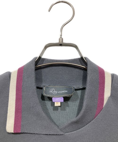 Deny umamiism（ウマミズム）Deny umamiism (ウマミズム) 切替デザインカットソー グレー サイズ:Ｍの古着・服飾アイテム