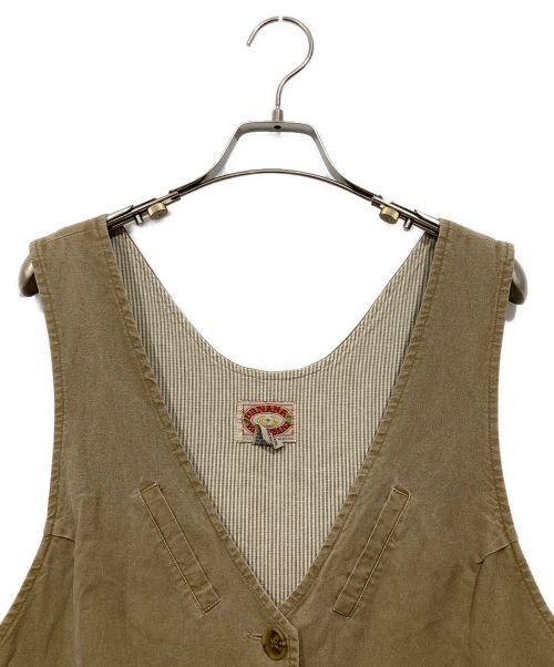 BANANA REPUBLIC（バナナリパブリック）BANANA REPUBLIC (バナナリパブリック) 80‘Sミリタリーワンピース ベージュ サイズ:Lの古着・服飾アイテム