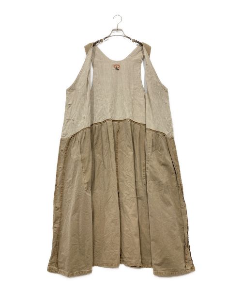 BANANA REPUBLIC（バナナリパブリック）BANANA REPUBLIC (バナナリパブリック) 80‘Sミリタリーワンピース ベージュ サイズ:Lの古着・服飾アイテム