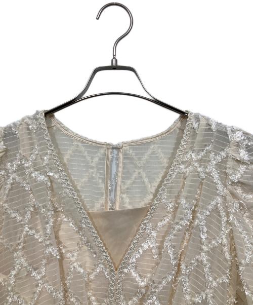 Snidel（スナイデル）Snidel (スナイデル) フリンジシンプルドレス ベージュ サイズ:１の古着・服飾アイテム