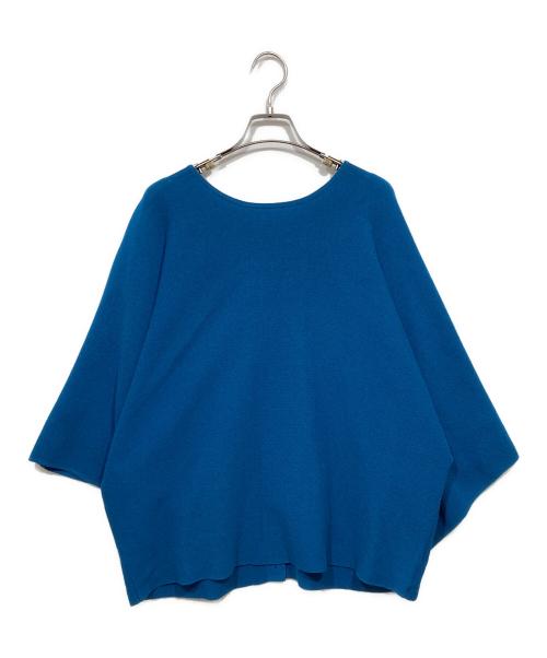 SOEJU（ソージュ）SOEJU (ソージュ) 2WAYケーブルスタイルニット ブルー サイズ:Freeの古着・服飾アイテム