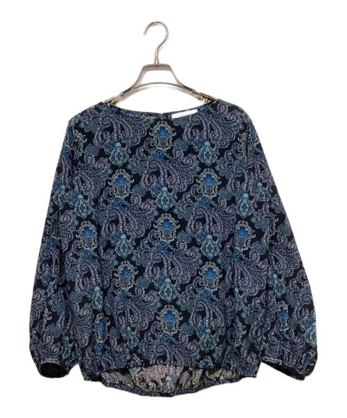 NEMIKA（ネミカ）NEMIKA (ネミカ) 総柄ブラウス ネイビー サイズ:9の古着・服飾アイテム