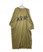 ANREALAGEアンリアレイジ）の古着「ARMY カットソーワンピース」｜カーキ