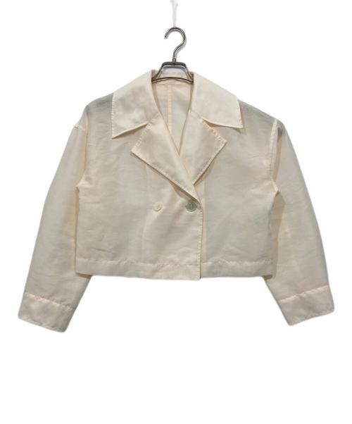 Adam et Rope（アダム エ ロペ）Adam et Rope (アダムエロペ) シアージャケットブラウス アイボリー サイズ:Fの古着・服飾アイテム