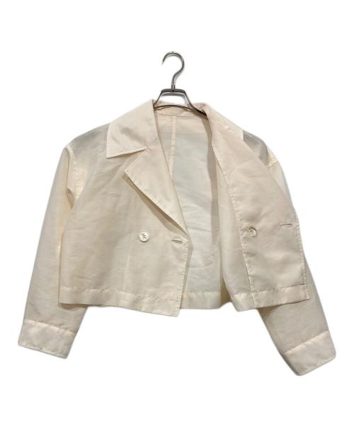 Adam et Rope（アダム エ ロペ）Adam et Rope (アダムエロペ) シアージャケットブラウス アイボリー サイズ:Fの古着・服飾アイテム