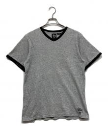 stussy（ステューシー）の古着「リンガーTシャツ」｜グレー