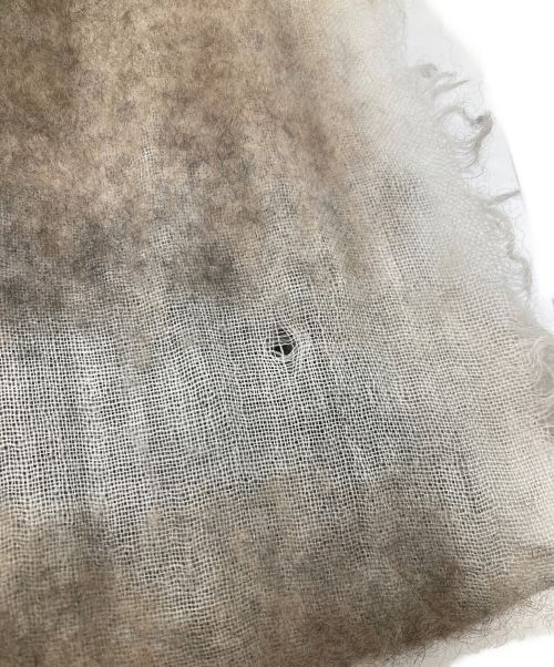 SILVANA MANETTI（シルヴァナ マネッティ）SILVANA MANETTI (シルヴァナ マネッティ) CASHMERE STOLE - HERA WHITE/BLACK/BROWNの古着・服飾アイテム