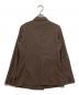 PLST (プラステ) リネンブレンドダブルジャケット ブラウン サイズ:M：2500円