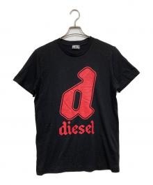 DIESEL（ディーゼル）の古着「ロゴプリントTシャツ」｜ブラック
