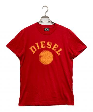 中古・古着通販】DIESEL (ディーゼル) ロゴプリントTシャツ レッド