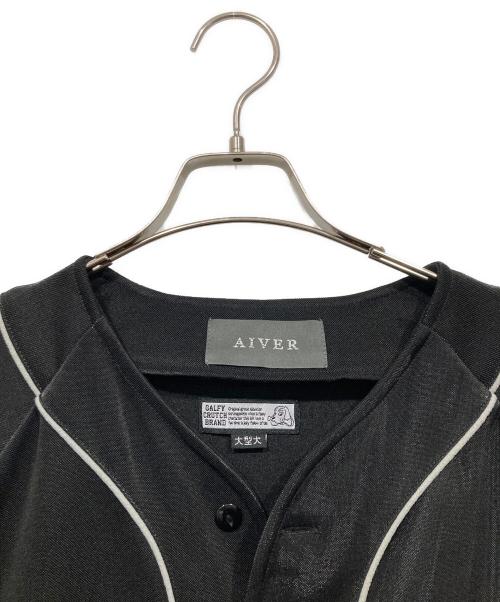 AIVER（アイバー）AIVER (アイバー) GALFY (ガルフィー) YABAIベースボールシャツ ブラック サイズ:XLの古着・服飾アイテム