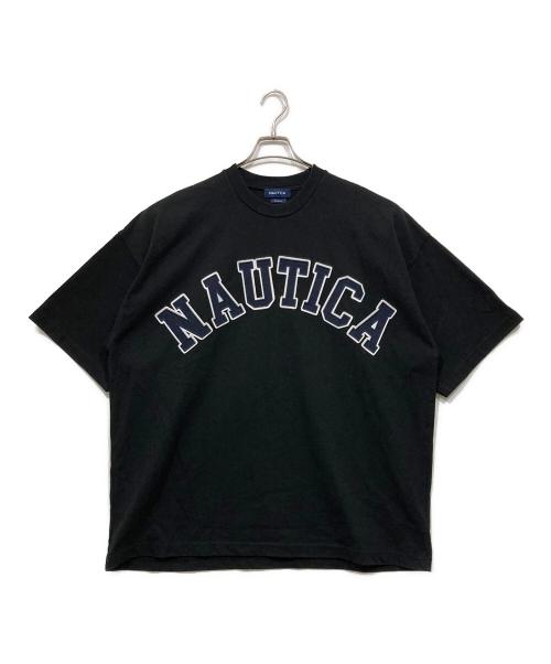 NAUTICA（ノーティカ）NAUTICA (ノーティカ) アーチロゴTシャツ ブラック サイズ:XLの古着・服飾アイテム