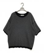 MONKEY TIMEモンキータイム）の古着「COTTON KNIT BORDER TEE」｜ブラック