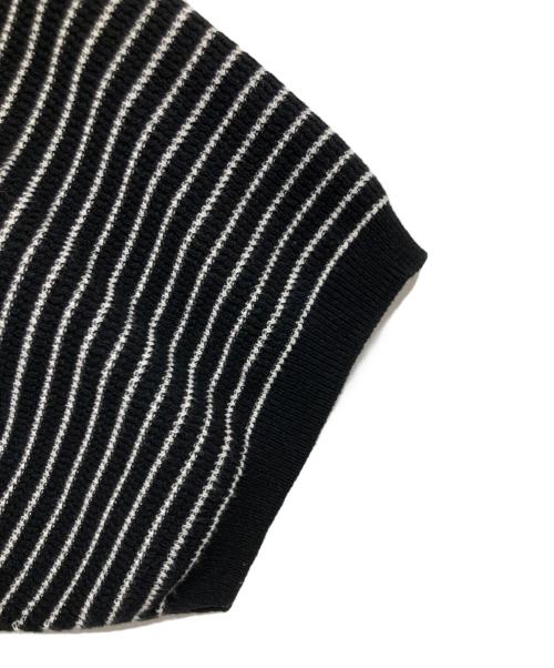 MONKEY TIME（モンキータイム）MONKEY TIME (モンキータイム) COTTON KNIT BORDER TEE ブラック サイズ:Lの古着・服飾アイテム