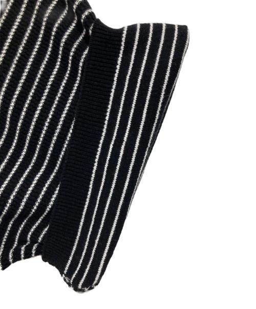 MONKEY TIME（モンキータイム）MONKEY TIME (モンキータイム) COTTON KNIT BORDER TEE ブラック サイズ:Lの古着・服飾アイテム