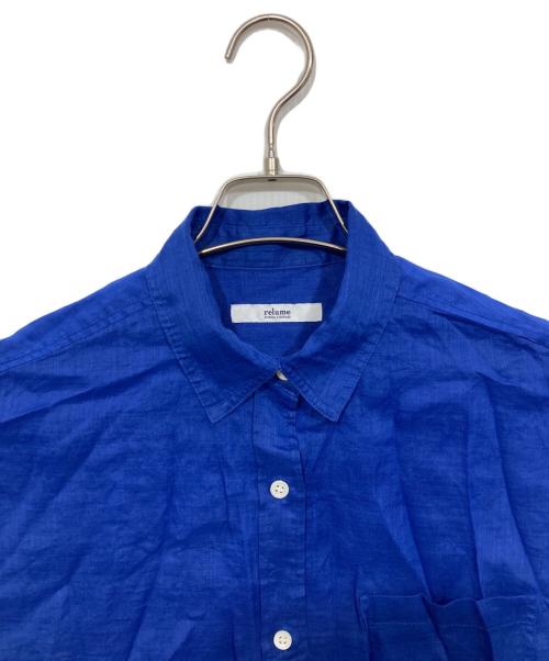 JOURNAL STANDARD relume（ジャーナルスタンダード レリューム）JOURNAL STANDARD relume (ジャーナルスタンダード レリューム) ラミーオーバーサイズシャツ ブルー サイズ:Fの古着・服飾アイテム