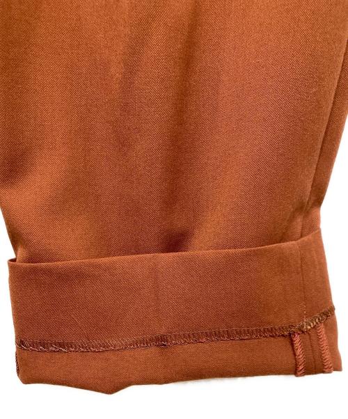 MAISON SPECIAL（メゾンスペシャル）MAISON SPECIAL (メゾンスペシャル) T/Wワイドテーパードカラーパンツ ブラウン サイズ:46の古着・服飾アイテム