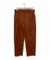 MAISON SPECIAL（メゾンスペシャル）の古着「T/Wワイドテーパードカラーパンツ」｜ブラウン