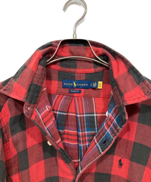 POLO RALPH LAUREN（ポロ・ラルフローレン）POLO RALPH LAUREN (ポロ・ラルフローレン) チェックシャツ レッド サイズ:LGの古着・服飾アイテム