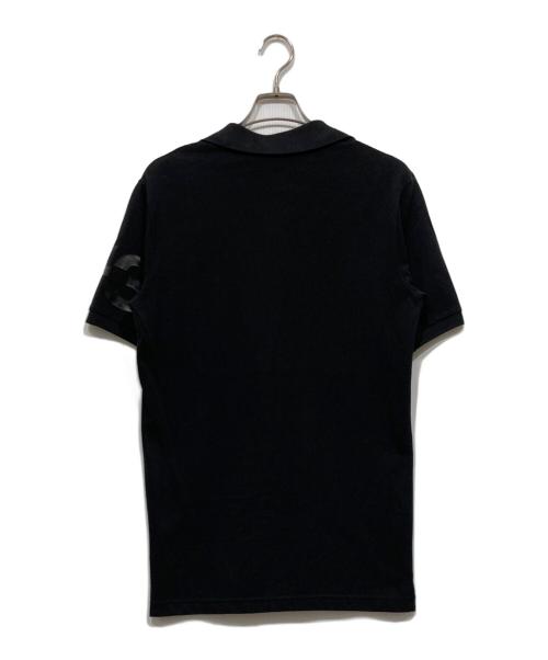 Y-3（ワイスリー）Y-3 (ワイスリー) 袖ロゴ半袖 鹿の子 ポロシャツ ブラック サイズ:Sの古着・服飾アイテム