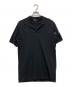 Y-3（ワイスリー）の古着「袖ロゴ半袖 鹿の子 ポロシャツ」｜ブラック