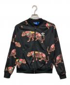 adidas Originalsアディダスオリジナル）の古着「アニマル柄トラックトップ」｜ブラック