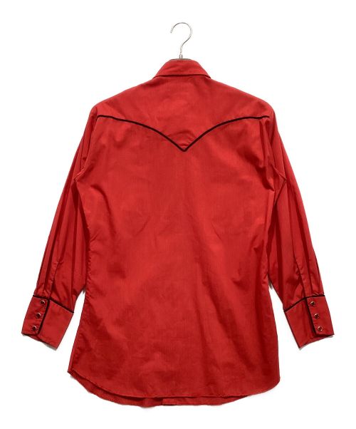 H BAR C（エイチバーシー）H BAR C (エイチバーシー) ウエスタンシャツ レッド サイズ:15-32の古着・服飾アイテム