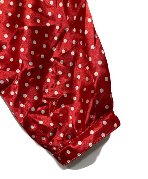 COMME des GARCONS GIRL（コムデギャルソンガール）COMME des GARCONS GIRL (コムデギャルソンガール) フリルドットブラウス レッド サイズ:Sの古着・服飾アイテム