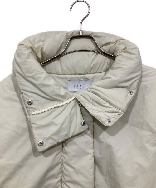 ETRE TOKYO（エトレトウキョウ）ETRE TOKYO (エトレトウキョウ) スタンドネックパディングコート アイボリー サイズ:Sの古着・服飾アイテム