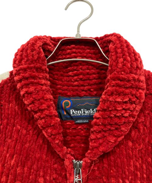 Pen Field（ペンフィールド）Pen Field (ペンフィールド) ナンバリングカウチンジャケット レッド サイズ:Mの古着・服飾アイテム