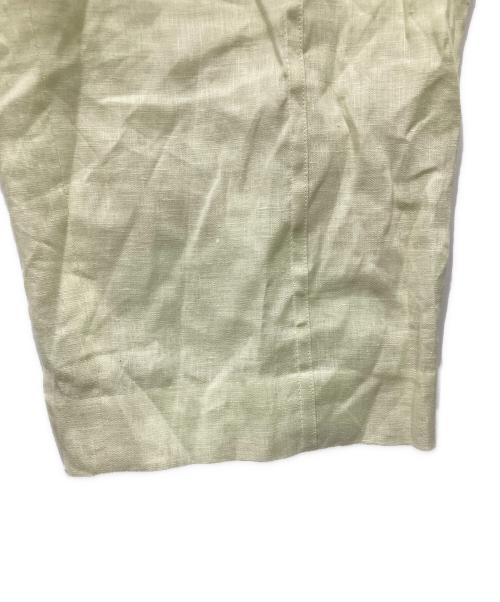 ebure（エブール）ebure (エブール) ボタニカルリネン ワイドイージーパンツ グリーン サイズ:38の古着・服飾アイテム