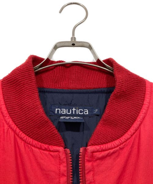 NAUTICA（ノーティカ）NAUTICA (ノーティカ) コットンシェルインサレーションジャケット レッド サイズ:Lの古着・服飾アイテム