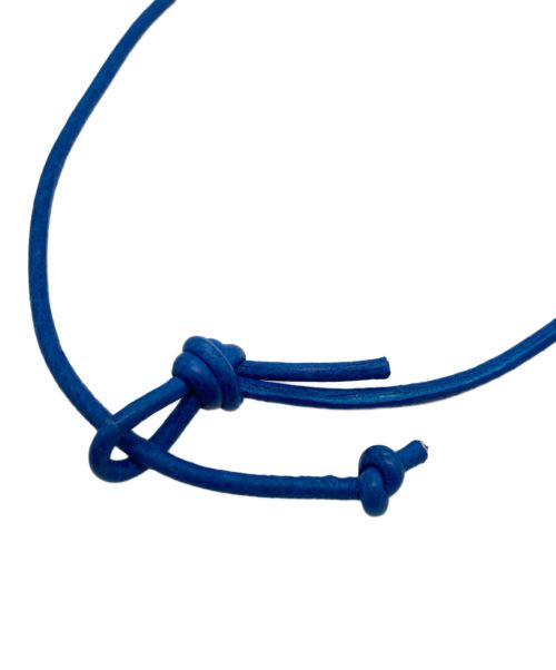 JAM HOME MADE（ジャムホームメイド）JAM HOME MADE (ジャムホームメイド) レザーコードネックレス ブルーの古着・服飾アイテム
