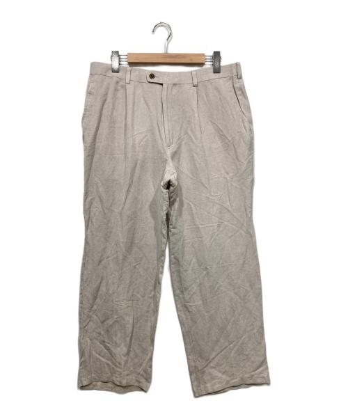 cubavera（キューバベラ）cubavera (キューバベラ) リネンタックスラックス グレー サイズ:W36の古着・服飾アイテム