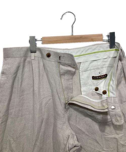 cubavera（キューバベラ）cubavera (キューバベラ) リネンタックスラックス グレー サイズ:W36の古着・服飾アイテム