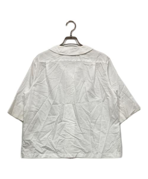 MARGARET HOWELL（マーガレットハウエル）MARGARET HOWELL (マーガレットハウエル) 半袖ボックスシャツ ホワイト サイズ:1の古着・服飾アイテム