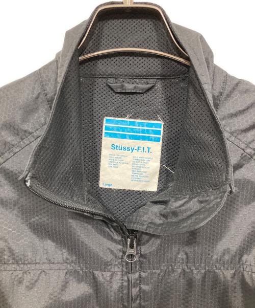 stussy（ステューシー）stussy (ステューシー) F.I.T ハニカムリップストップナイロンジャケット ブラック サイズ:Lの古着・服飾アイテム