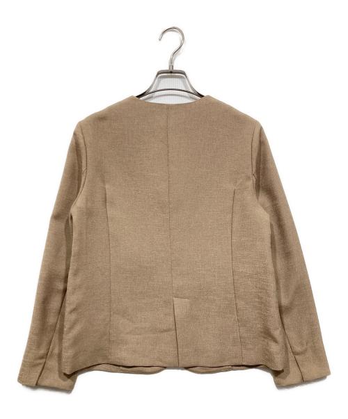 MACKINTOSH PHILOSOPHY（マッキントッシュ フィロソフィー）MACKINTOSH PHILOSOPHY (マッキントッシュ フィロソフィー) ノーカラージャケット ブラウン サイズ:38の古着・服飾アイテム