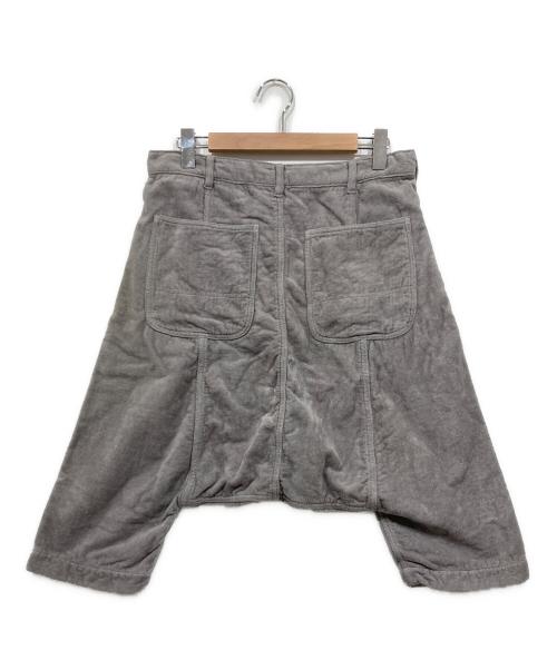 COMME des GARCONS HOMME PLUS（コムデギャルソンオムプリュス）COMME des GARCONS HOMME PLUS (コムデギャルソンオムプリュス) パイルサルエルパンツ グレー サイズ:XSの古着・服飾アイテム