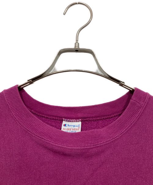 Champion REVERSE WEAVE（チャンピオン リバース ウィーブ）Champion REVERSE WEAVE (チャンピオン リバース ウィーブ) 90's ヴィンテージロゴスウェット ピンク サイズ:XXLの古着・服飾アイテム